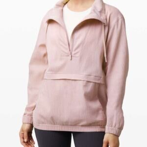 Lululemon Pack Light Packable Pullover Rain Jacket Porcelain Pink Size 6-8